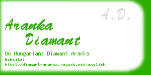 aranka diamant business card